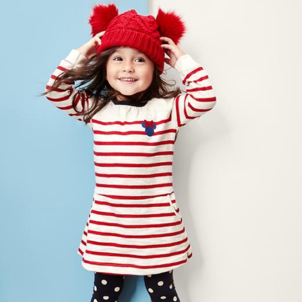 Baby GAP X Disney Minnie Mouse Striped Dress